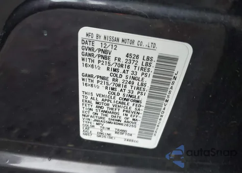 2013 Nissan Rogue S z USA, uszkodzony, nr VIN JN8AS5MV4DW626255